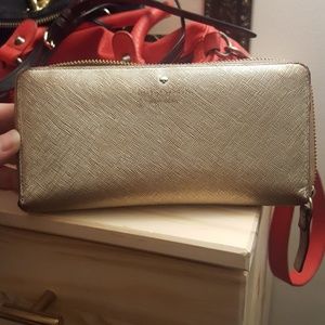 Gold Kate Spade Wallet
